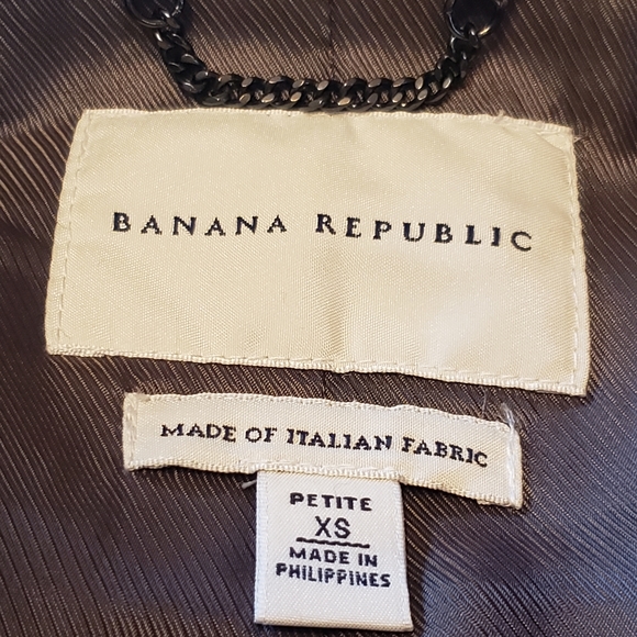 Banana Republic Black Wool Coat - Picture 3 of 5